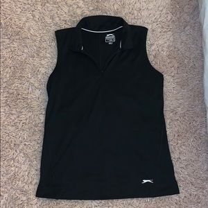 Sleeveless golf polo